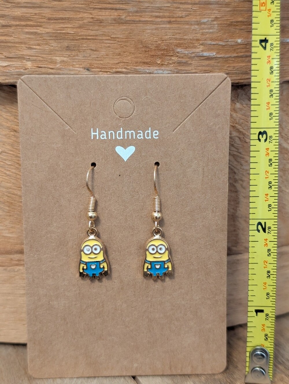 Despicable Me Minions Enamel Metal Earrings NEW